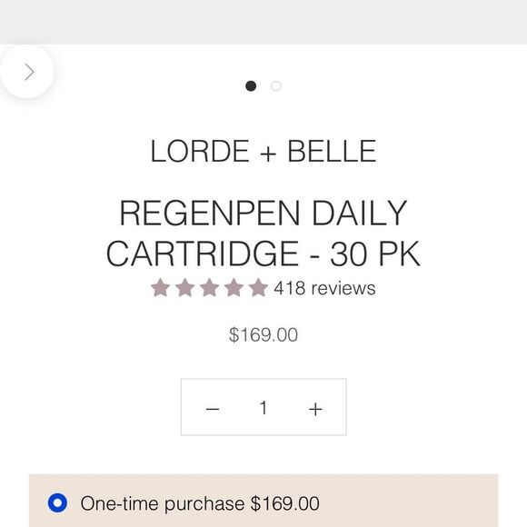 NIB Lorde + Belle CARTRIDGES ONLY for RegenPen 30-Day = 1 month Supply MSRP $169 - Picture 4 of 10